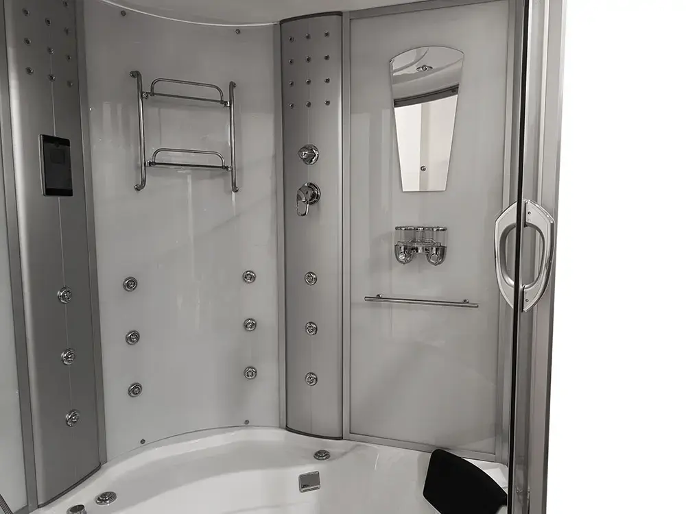 Shower steam cabin AMUE AMO-08150 White Photo 3