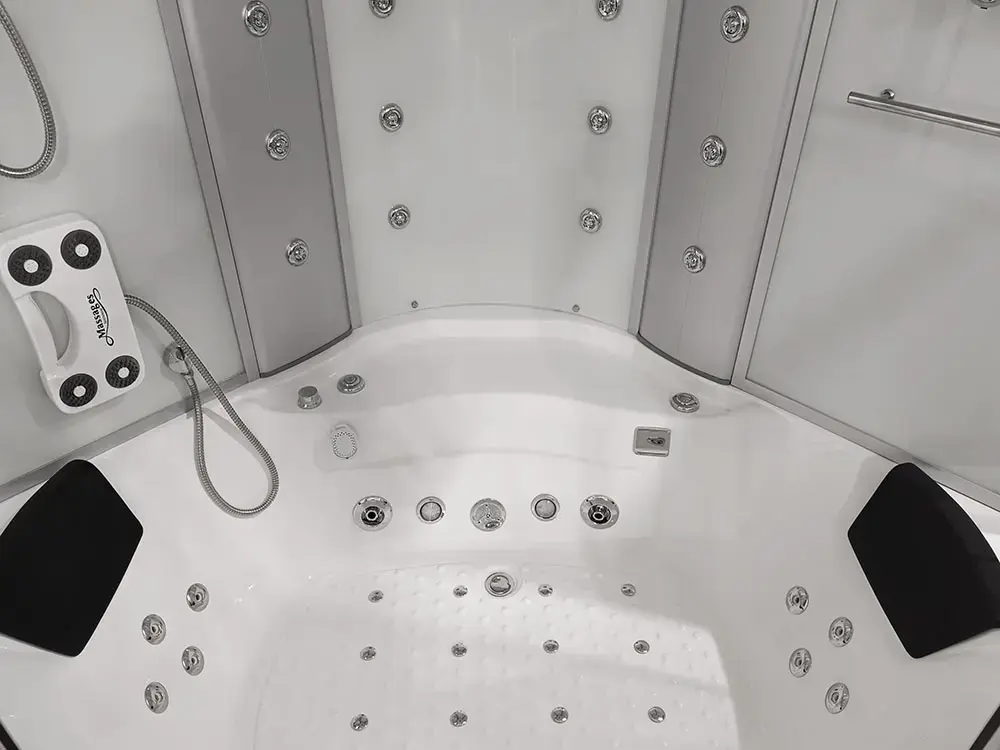 Shower steam cabin AMUE AMO-08150 White Photo 4