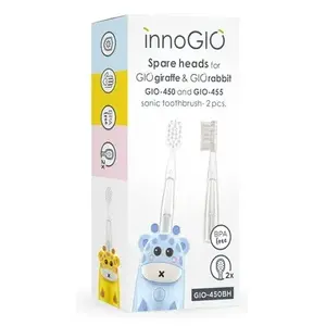 Насадки для зубной щётки InnoGio GIO-450BH, 2 шт., прозрачные, замена каждые 3 месяца