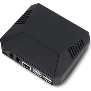 Korpuss Argon40 Argon ONE V3 priekš Raspberry Pi 5 — M.2 NVMe PCIe, ventilators un radiators, alumīnijs, melns