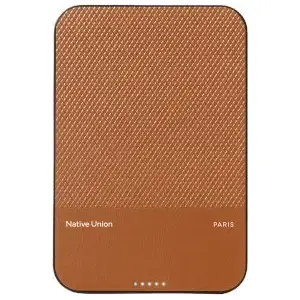 Павербанк Native Union (Re)Classic Qi2 5000 мА·ч — магнитный, совместим с MagSafe и Qi2, кабель USB-C—USB-C 15 см