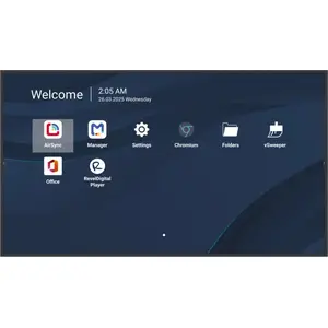 Профессиональный 55" ViewSonic 4K коммерческий дисплей (3840x2160, 500 кд/м², Android 14, 24/7)