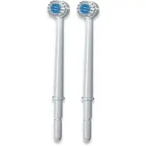 Waterpik TB-100E rezerves zobu suku uzgaļi, 2 gab., balti, saderīgi ar WP-100/WP-360/WP-450/WP-260/WP-300