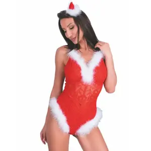 Kombinezons LIVCO CORSETTI NAUGHTY SANTA LC 90706 — Ziemassvētku sieviešu L/XL