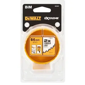 Hole saw DeWalt DT90324-QZ, HSS, diameter 6.4 cm, for metal/plastic/wood, 1 pc