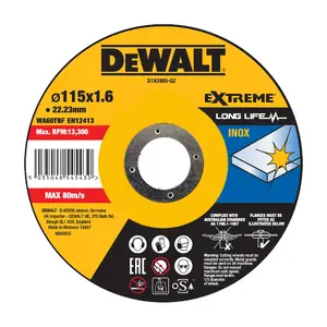 Cutting disc accessory DeWalt DT43905-QZ — cutting disc, 1 pc