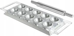 Ravioli Tablet Marcato RT-ARG silver — manual ravioli mold tablet for filled pasta