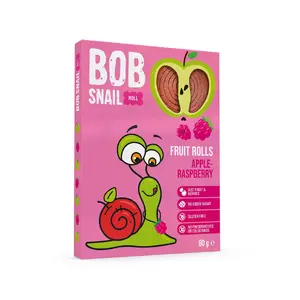 Pastry rolls Bob Snail Apple & Raspberry 60 g pack