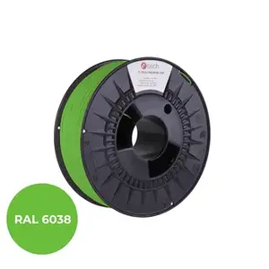 Flexible TPU 90A Filament by c-tech, luminescent green (RAL6038), 1.75 mm, 1 kg