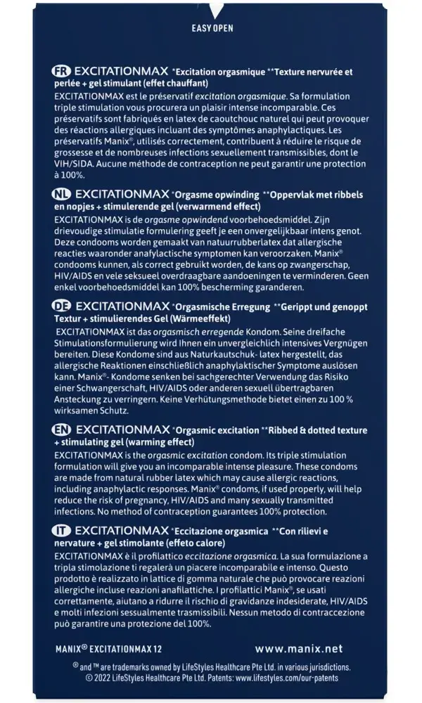 Презервативы Manix Excitation Max 12 шт Photo 4