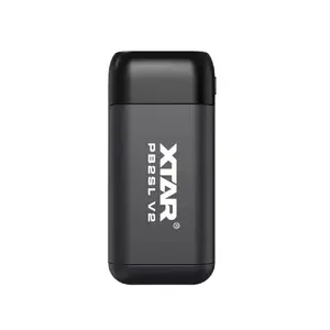 Портативное зарядное устройство и пауэрбанк XTAR PB2SL V2 — зарядка для 2×18650/20700/21700, USB-C, чёрный