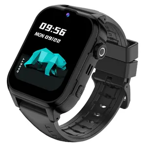 Смарт‑часы Garett Kids Hero Pro 4G с разблокировкой по лицу, GPS, GEO‑локацией, WhatsApp, поворотной кнопкой, ремешок Kids Size, черные