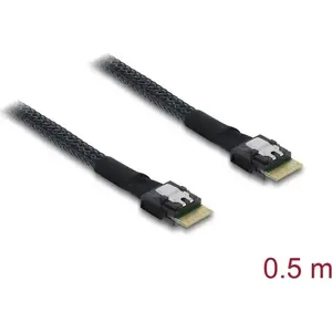 DELOCK PCIe 4.0 Slim SAS SFF-8654 4i cable 0.5 m