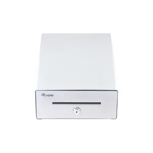 Kases atvilktne EQUIP 351012 POS, 4 nodalījumi banknotēm un 4 monētām, noņemamas monētu nodalījumi, RJ11, alumīnijs, 230×338×110 mm