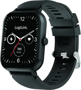 Умные часы LOGILINK Edge 1,83" ЖК сенсорный экран Bluetooth 5.2, черные