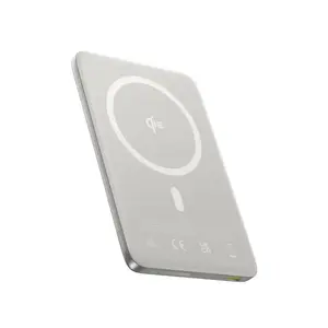 Портативный аккумулятор Baseus LiPo 10000mAh 27W беспроводная зарядка Qi2 с магнитом MagSafe, титановый ультратонкий PicoGo AM41BASEUS
