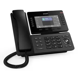 IP tālrunis Snom D815WB melns — 5" IPS ekrāns, Gigabit Ethernet, Wi‑Fi 802.11n/ac, PoE, Bluetooth