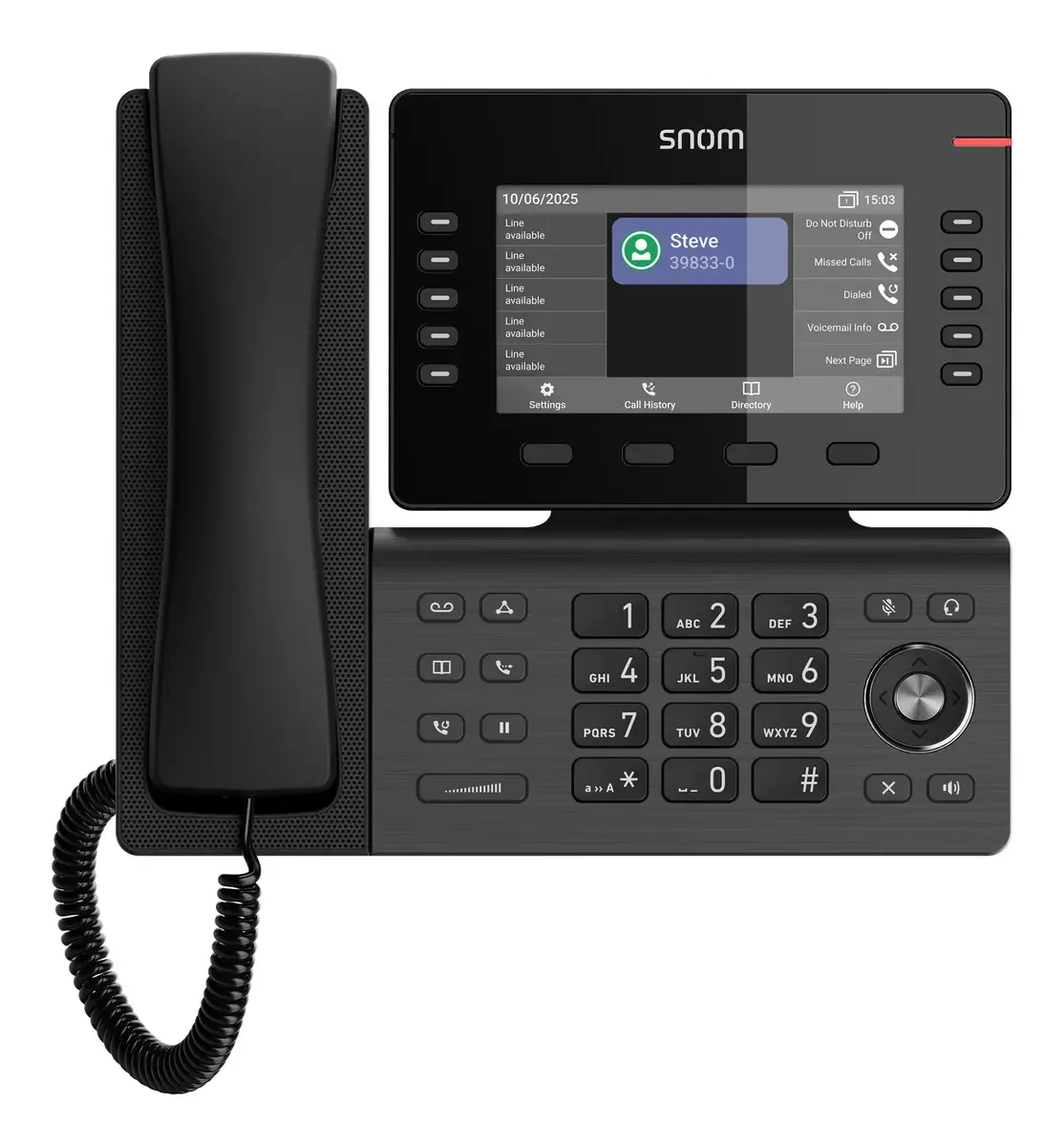 Snom D815WB IP tālrunis — 5" IPS, Wi‑Fi, PoE Photo 3