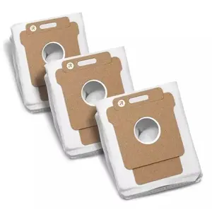 Dust bag pack for iRobot robot vacuum models 105, 405, 505, 705 Combo & 705 V — 3 pieces, white