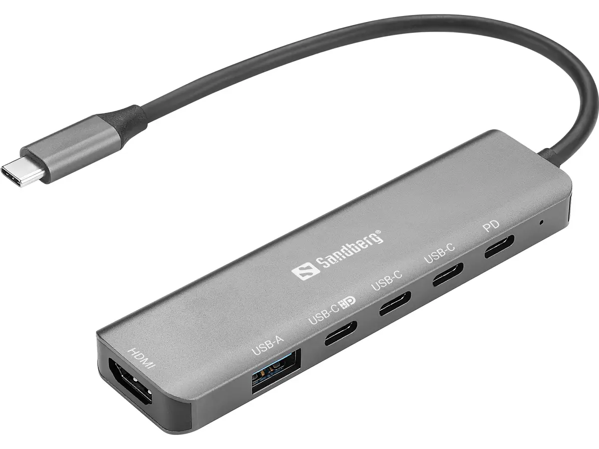 Dokinga hubs SANDBERG USB-C 6-in-1 MediaDock