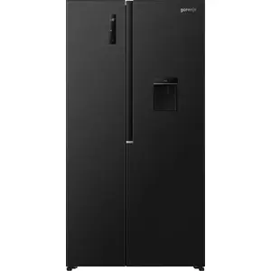 Freestanding American-door refrigerator Gorenje NRS917E41BXWD — 541 L (344 L fridge / 197 L freezer), Black