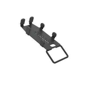 POS stiprinājums Ergonomic Solutions SpacePole Payment priekš Ingenico Lane 3600 MultiGrip ar rokturi — metāls, melns, piemērots 91.8×202.1×58.3 mm
