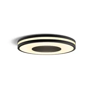 Smart ceiling light Philips Hue White ambience Being, Bluetooth, black, Ø348×51 mm, 24 V