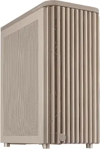 Datora korpuss ASUS ProArt PA401 Wood Mesh PWM bēšs — ATX, koks, 2×160 mm priekšā, 1×120 mm aizmugurē, 2×3.5" + 2×2.5" nodalījumi