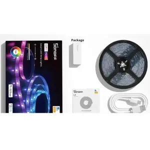 LED light strip Sonoff 5m RGB-IC with Wi‑Fi, microphone music sync, USB‑C power
