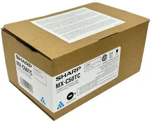 Картридж тонер Sharp MXC50TC Cyan для совместимых принтеров Sharp, оригинал MX-C50TC