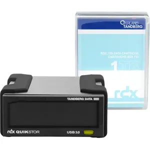 Tandberg Data Overland-Tandberg O-T RDX external storage drive kit with 1 TB HDD, USB 3.2 Gen 1, black