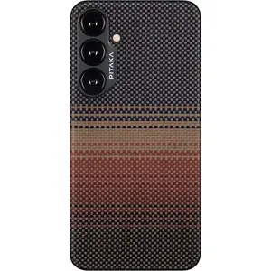 Pitaka MagEZ 4 case for Samsung Galaxy S24+ — sunset finish, magnetic MagSafe-compatible protection