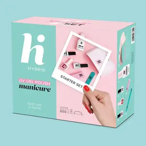 Набор для ногтей HI HYBRID Starter Set HI*Zestaw с UV/LED лампой и аксессуарами