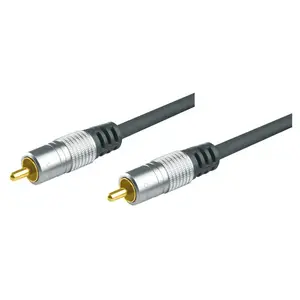 Composite video cable Tecline 3.0 m — RCA to RCA, grey