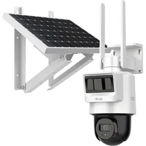 IP PTZ kamera HiLook PTZ-S4-4G ar saules paneli, 4G savienojums (PTZ-N2C400I-K/4G/C05S10)