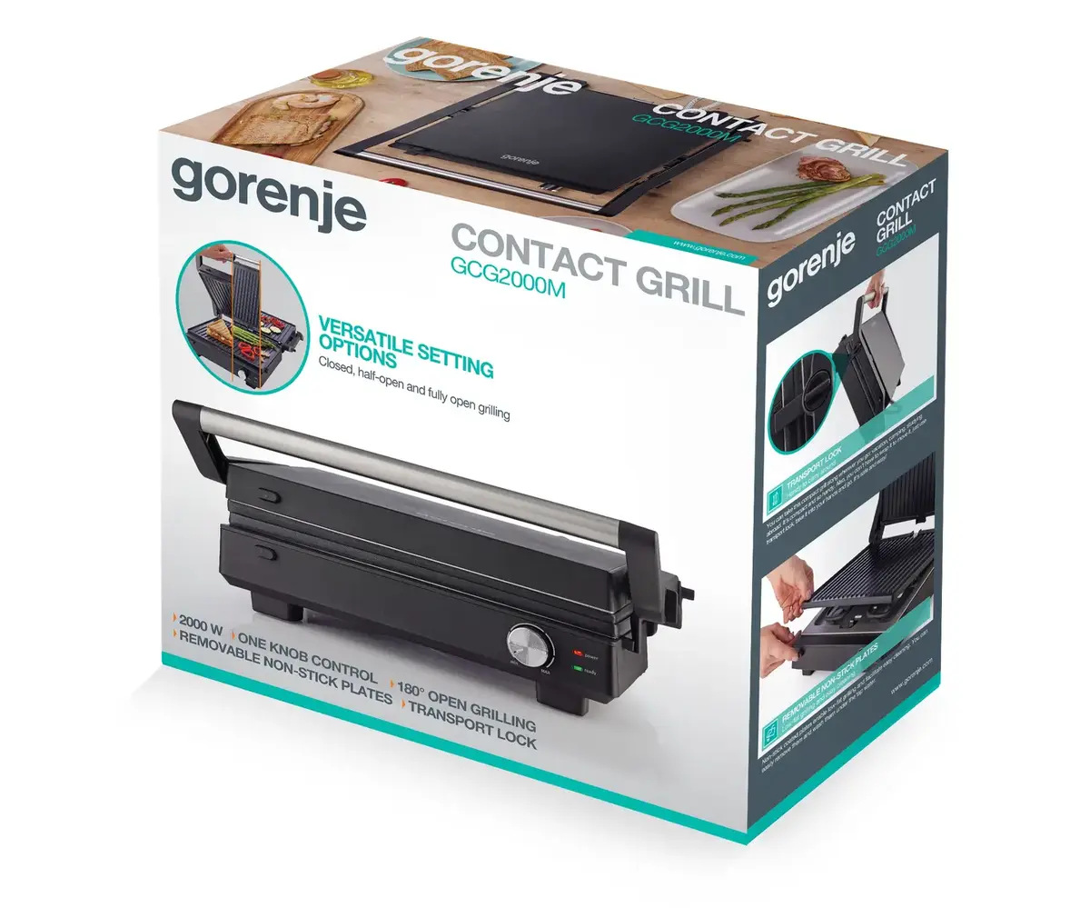 Мультифункциональный электрогриль Gorenje GCG2000M для дома Photo 4