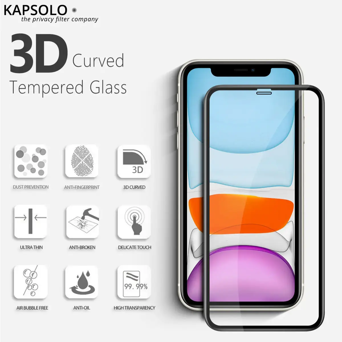 Kapsolo tempered glass for iPhone 13 / iPhone 14 Max Photo 2