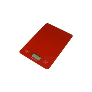 Digital kitchen scales BESK 9082201 — 5 kg capacity, red