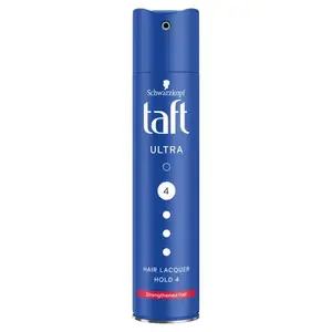 Лак для волос Taft Ultra Strong 250 мл — сверхсильная фиксация, аэрозоль 250 мл