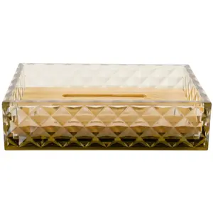 Soap dish BESK Diamond — compact beige soap holder for sink or shower