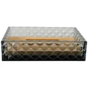 Countertop soap dish BESK Diamond dark grey — compact bar soap holder