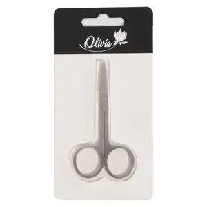 Manicure scissors BESK 9095065 straight blades 8.8 cm single piece