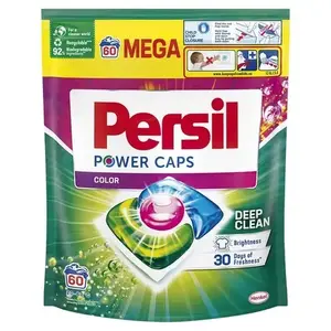 Mazgāšanas kapsulas Persil Color 60 gab. — dozētas mazgāšanas kapsulas krāsainiem audumiem