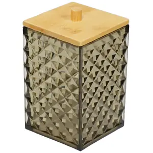 Контейнер для хранения с крышкой BESK Diamond (бежевый) — штабелируемый, безопасен для пищевых продуктов, видимое содержимое