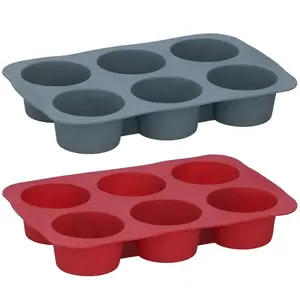 Silicone muffin baking molds set ALPINA 2 types reusable non-stick cupcake molds MPN 2003115