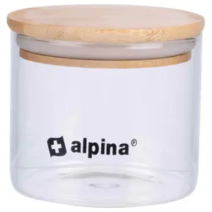 Контейнер для пищи ALPINA 500 мл пластиковая банка модель 2472881 с плотно закрывающейся крышкой