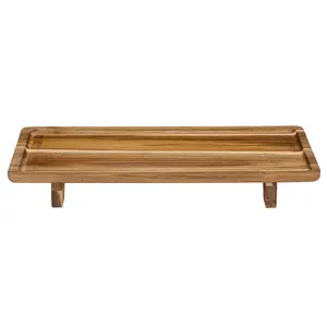 ALPINA Wooden Serving Tray with Legs 42x22 cm