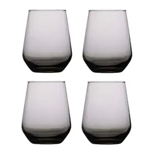 Drinking glasses set ALPINA 4 pcs 450 ml, smoky — tabletop drinking glasses