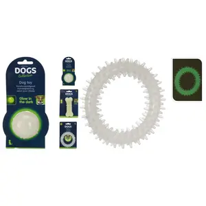 Игрушка для собак резиновая Pets Collection светящаяся в темноте, 3 варианта