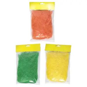 Floristry sisal filler 15 g by BESK — natural craft fiber for arrangements, 3 types